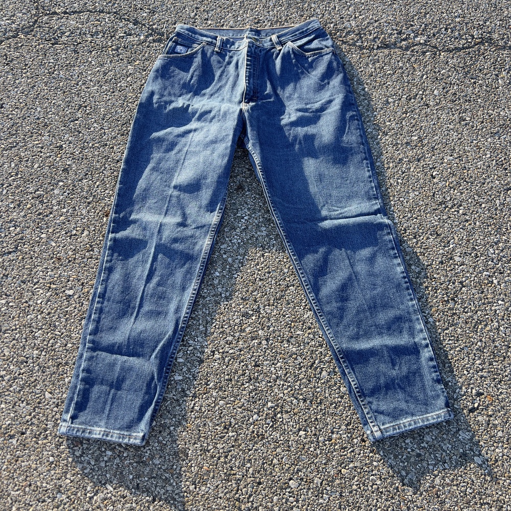 Wrangler Jeans Womens 14 14x30 Blue Medium Wash High Rise Tapered Denim Pants